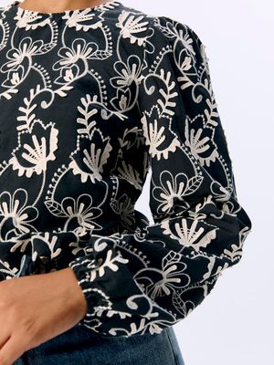 OBJMYA RE L/S TOP NOOS Black/Sandshell