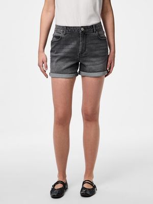 PCPEGGY MW SHORTS MG NOOS BC Medium Grey Denim