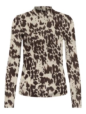 ONLERICA LIFE MESH L/S TOP JRS NOOS Black-Splassed cow