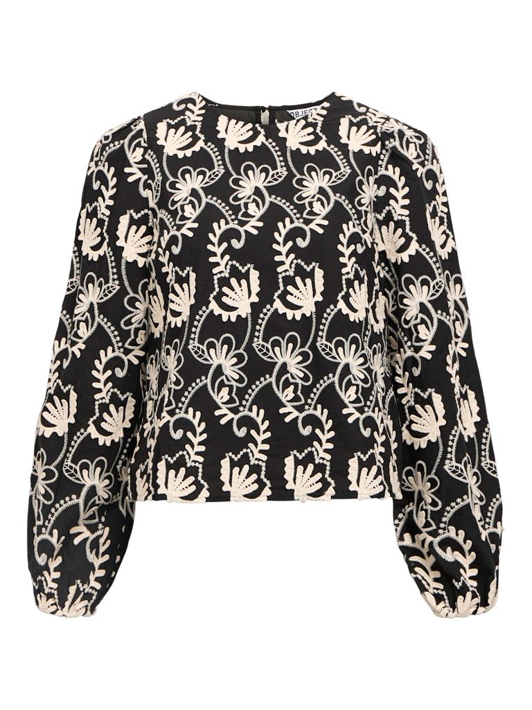 OBJMYA RE L/S TOP NOOS Black/Sandshell