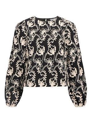 OBJMYA RE L/S TOP NOOS Black/Sandshell
