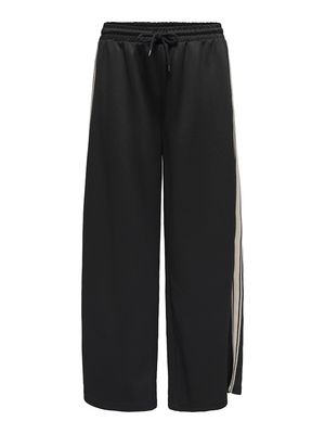 ONLASTA WIDE STRIPE PANTS SWT Black-Black-birch stripe