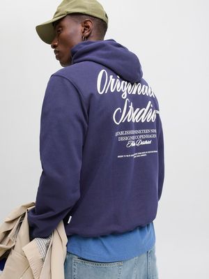 JORNORREBRO TYPO BACK SWEAT HOOD SN Ocean Cavern