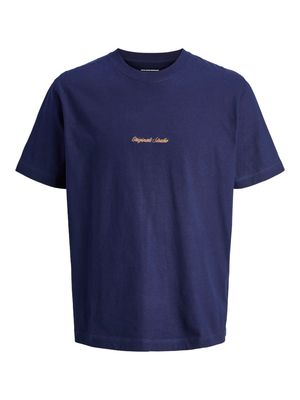 JORNORREBRO EMB TEE SS CREW NECK NOOS Ocean Cavern