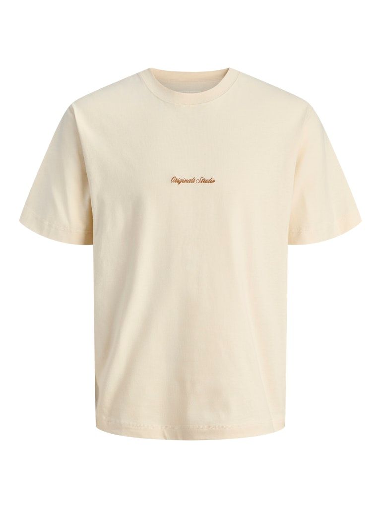 JORNORREBRO EMB TEE SS CREW NECK NOOS Antique White