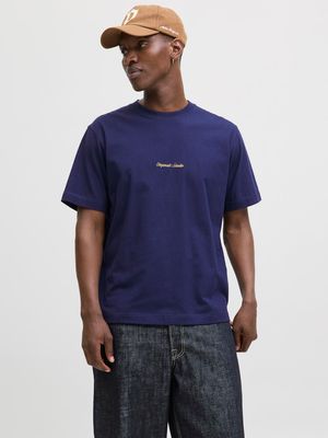 JORNORREBRO EMB TEE SS CREW NECK NOOS Ocean Cavern