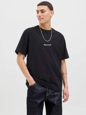 JORNORREBRO EMB TEE SS CREW NECK NOOS Black