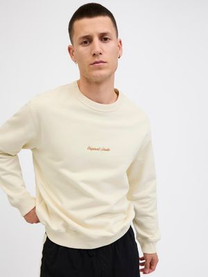 JORNORREBRO EMB TEE SS CREW NECK NOOS Antique White
