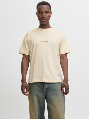 JORNORREBRO EMB TEE SS CREW NECK NOOS Antique White