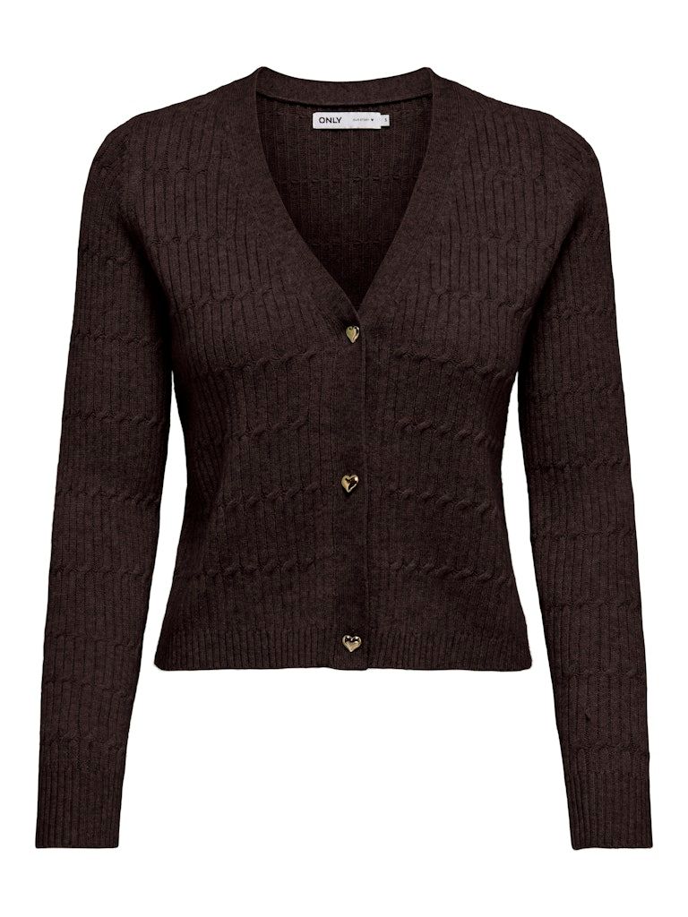 ONLKATIA LIFE LS VNECK CARDI KNT NOOS Black Coffee