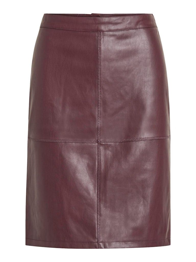 VIPEN NEW COATED SKIRT - NOOS Wine Red