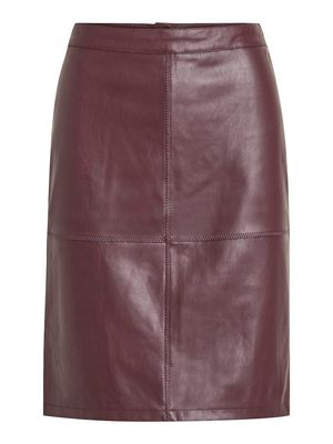 VIPEN NEW COATED SKIRT - NOOS Wine Red