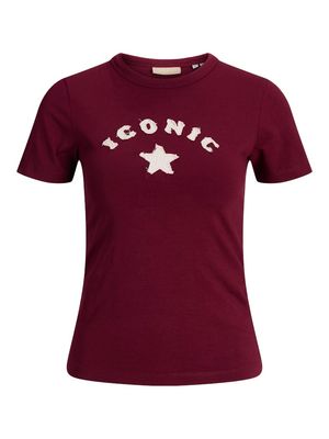 JXGIGI STR SS PATCH TEE JRS Cabernet-ICONIC