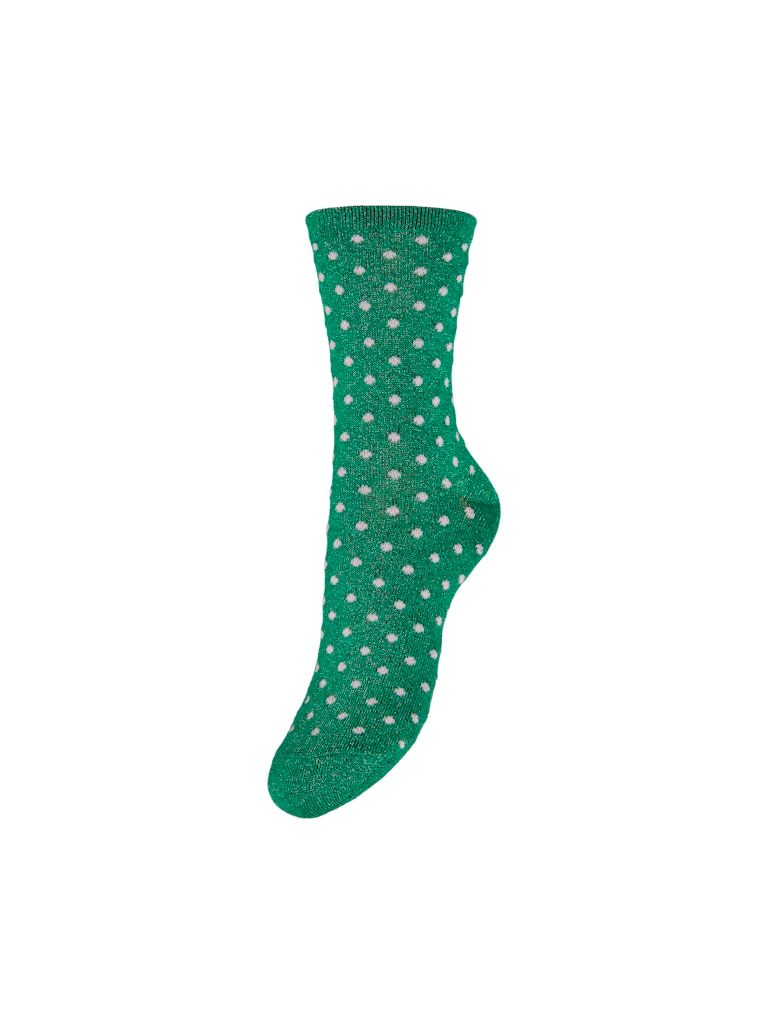 PCSEBBY GLITTER LONG 1-PACK PATTERN NOOS Mint-SMALL DOT IN ROSE SHADOW
