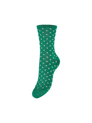 PCSEBBY GLITTER LONG 1-PACK PATTERN NOOS Mint-SMALL DOT IN ROSE SHADOW