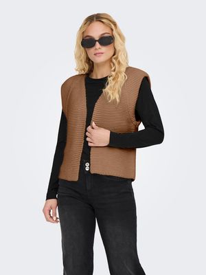 ONLLOUI VEST EX KNT Toasted Coconut