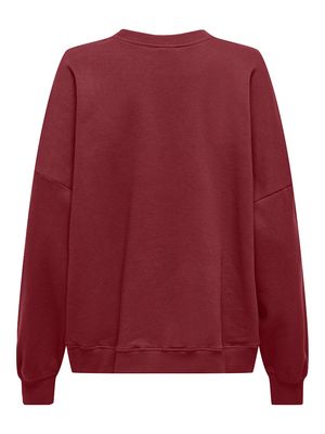 ONLBILA L/S BEAR O-NECK SWT Cabernet/Lazy