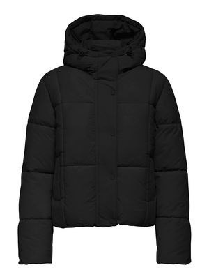 JDYWONDER SHORT HOOD PUFFER OTW SIJ Black