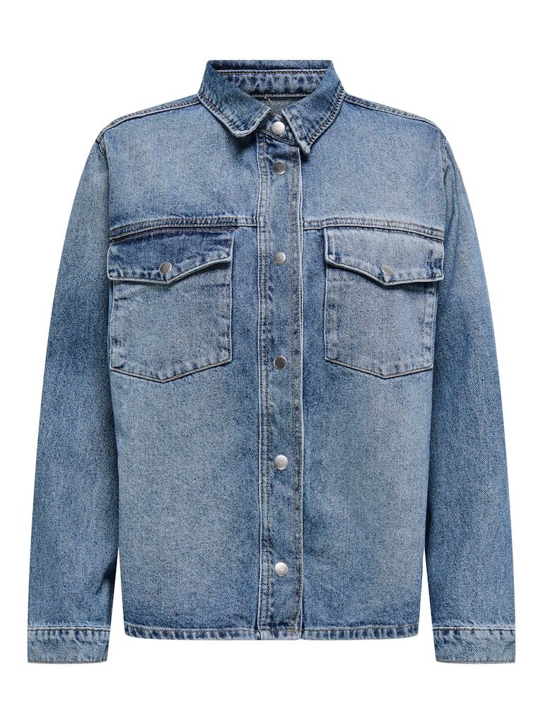 ONLELLA L/S POCKET SHIRT TAI519 DNM NOOS Medium Blue Denim