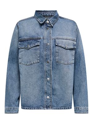 ONLELLA L/S POCKET SHIRT TAI519 DNM NOOS Medium Blue Denim