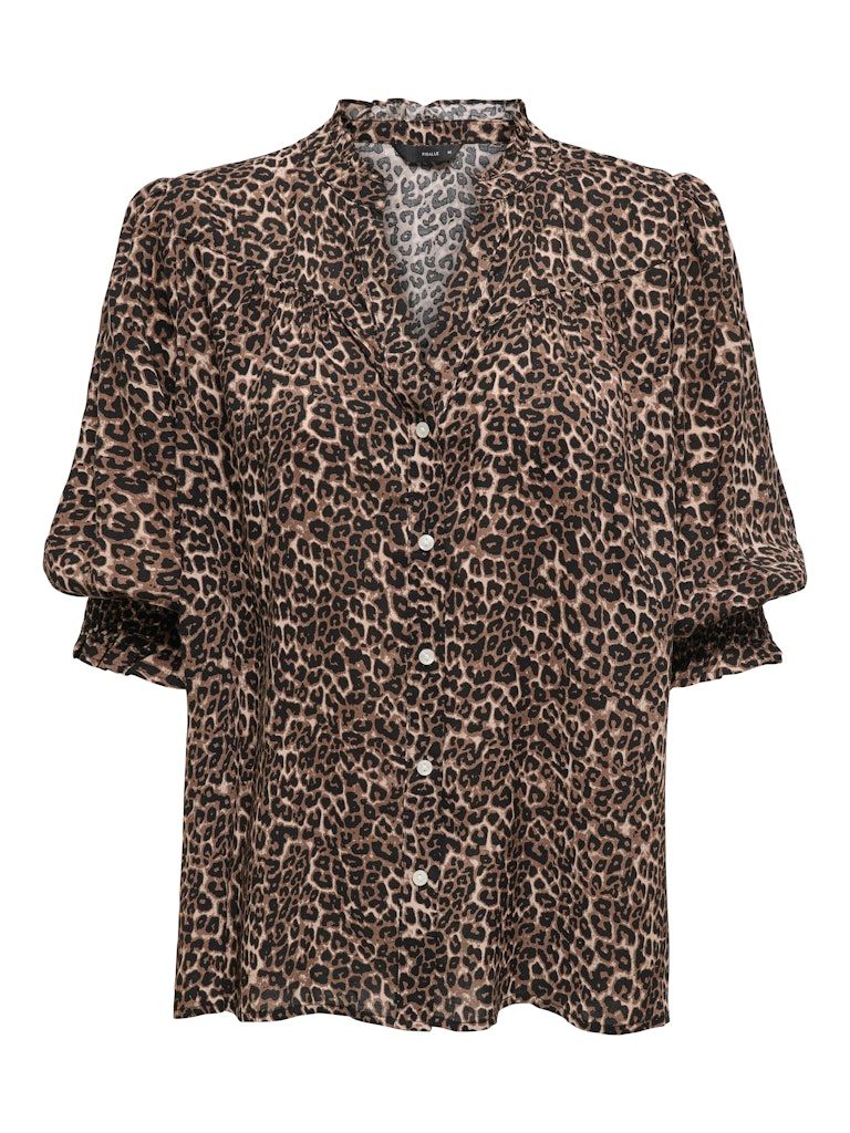ONLRAYA 3/4 SHIRT WVN NOOS Silver Mink/ANIMAL