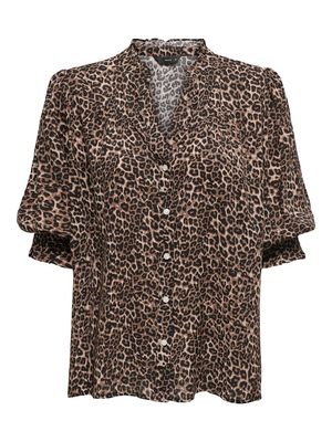 ONLRAYA 3/4 SHIRT WVN NOOS Silver Mink/ANIMAL