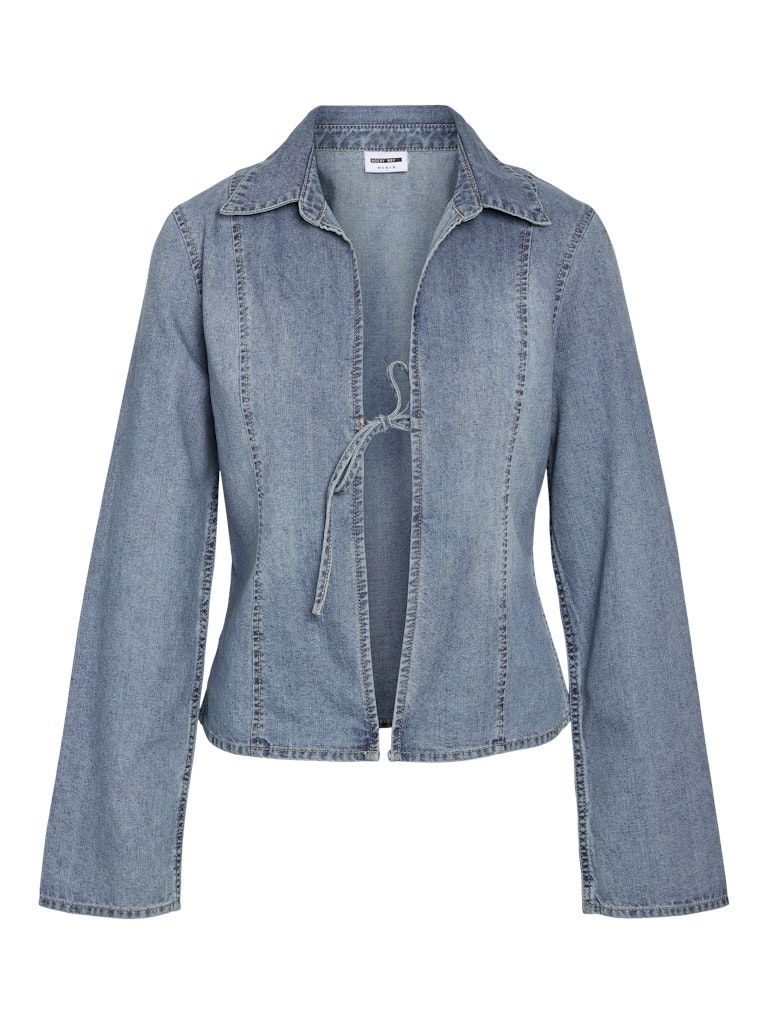 NMMAISY L/S STRING DENIM SHIRT BS031LB Light Blue Denim