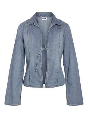 NMMAISY L/S STRING DENIM SHIRT BS031LB Light Blue Denim