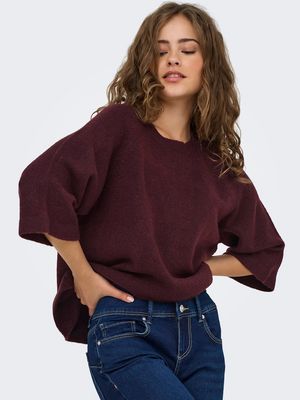 ONLSIMONI 3/4 PULLOVER KNT NOOS Port Royale/MELANGE