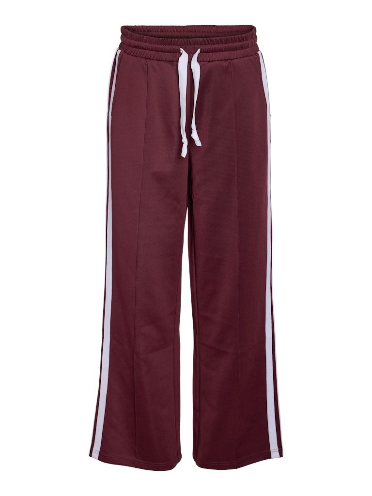NMJENNA NW SPORTY JOGGER JRS Windsor Wine-WHITE STRIPES