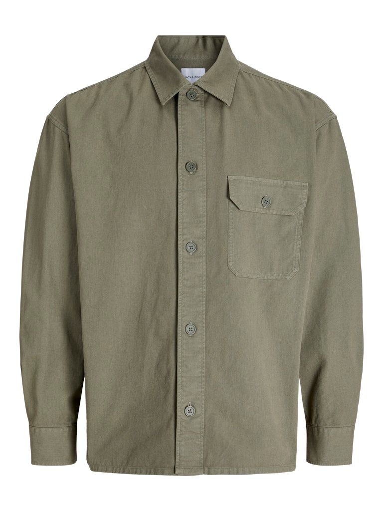 JJEDOVER OVERSHIRT LS Dusty Olive