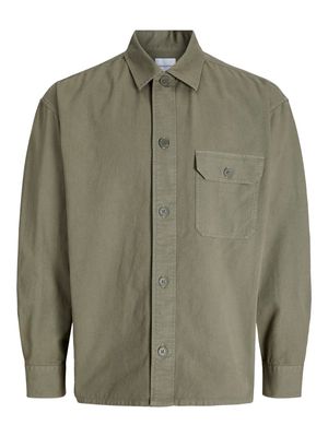 JJEDOVER OVERSHIRT LS Dusty Olive