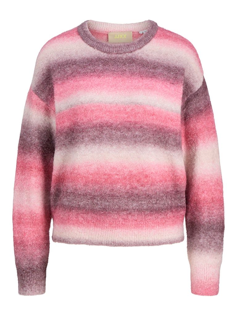JXAMIRA CREW NECK KNIT LN Barberry//Space Dye
