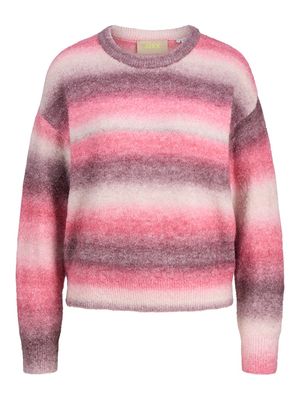 JXAMIRA CREW NECK KNIT LN Barberry//Space Dye