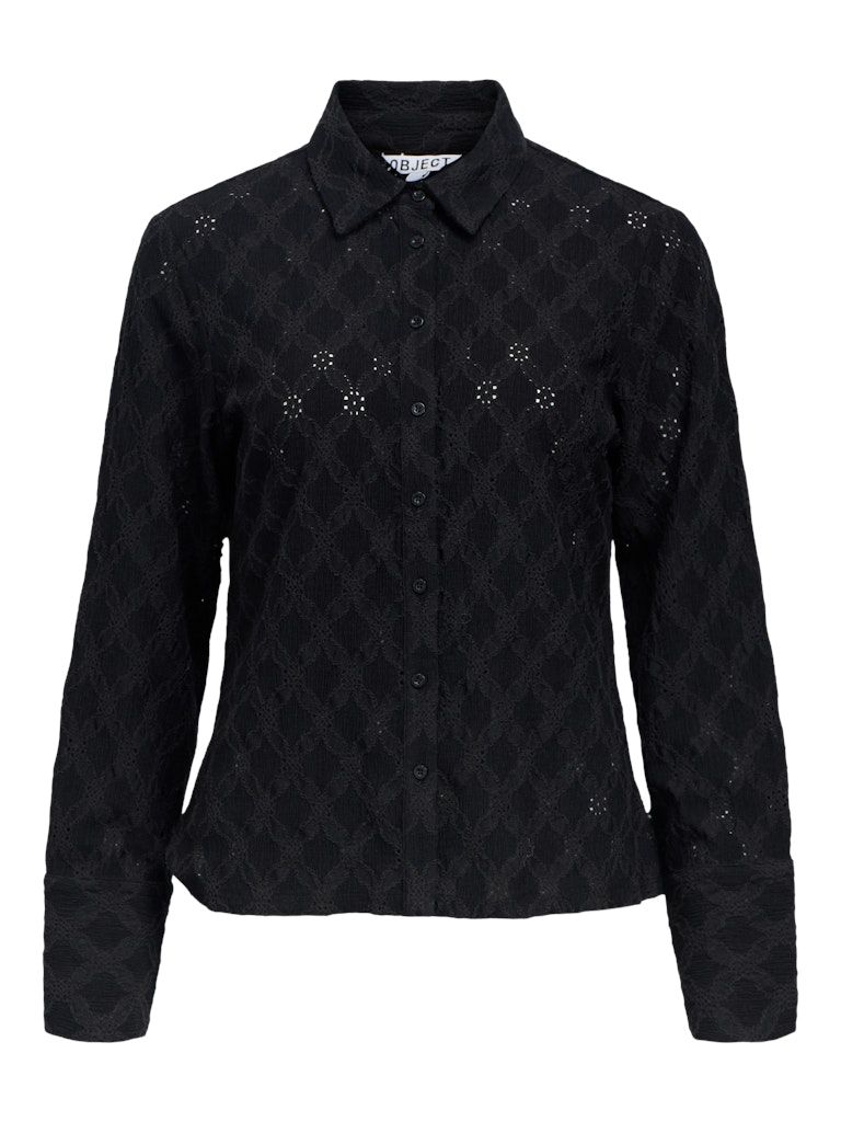 OBJESTELLE L/S RE SHIRT 141 Black