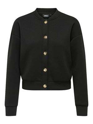 ONLNAOMI L/S BOMBER SWT Black-Gold buttons