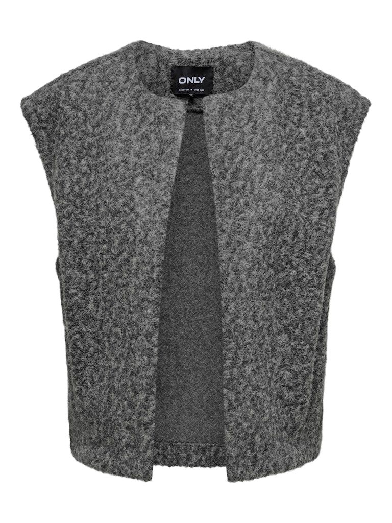 ONLMILA LIFE WAISTCOAT CS OTW Dark Grey Melange