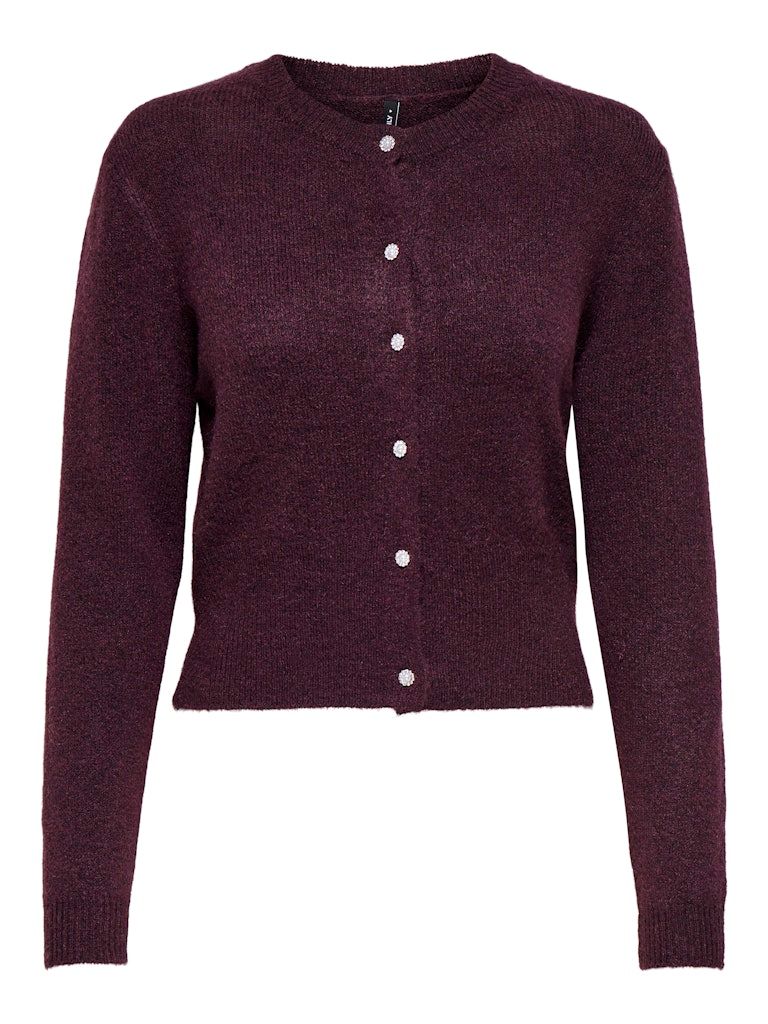ONLHAVANNA LS BUTTON CARDIGAN KNT Winetasting/Melange/