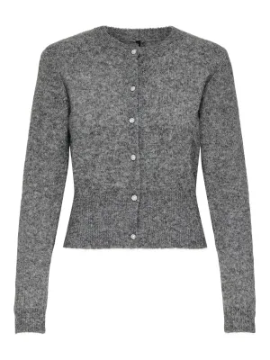 ONLHAVANNA LS BUTTON CARDIGAN KNT Medium Grey Melange/