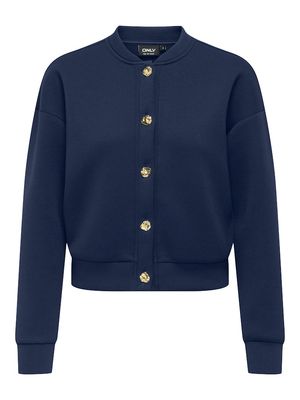 ONLNAOMI L/S BOMBER SWT Naval Academy-Gold buttons