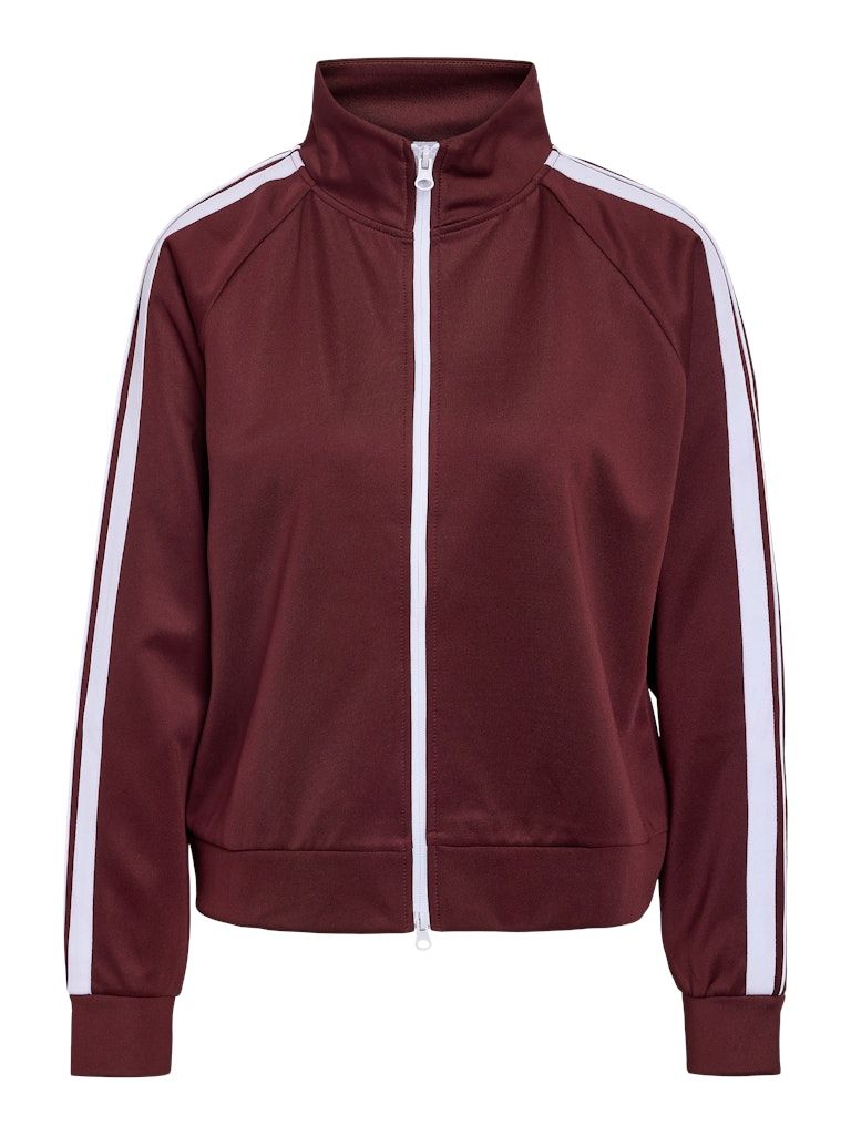 NMJENNA L/S HIGH NECK ZIPPER JRS Windsor Wine/WHITE S