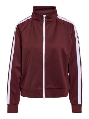 NMJENNA L/S HIGH NECK ZIPPER JRS Windsor Wine/WHITE S