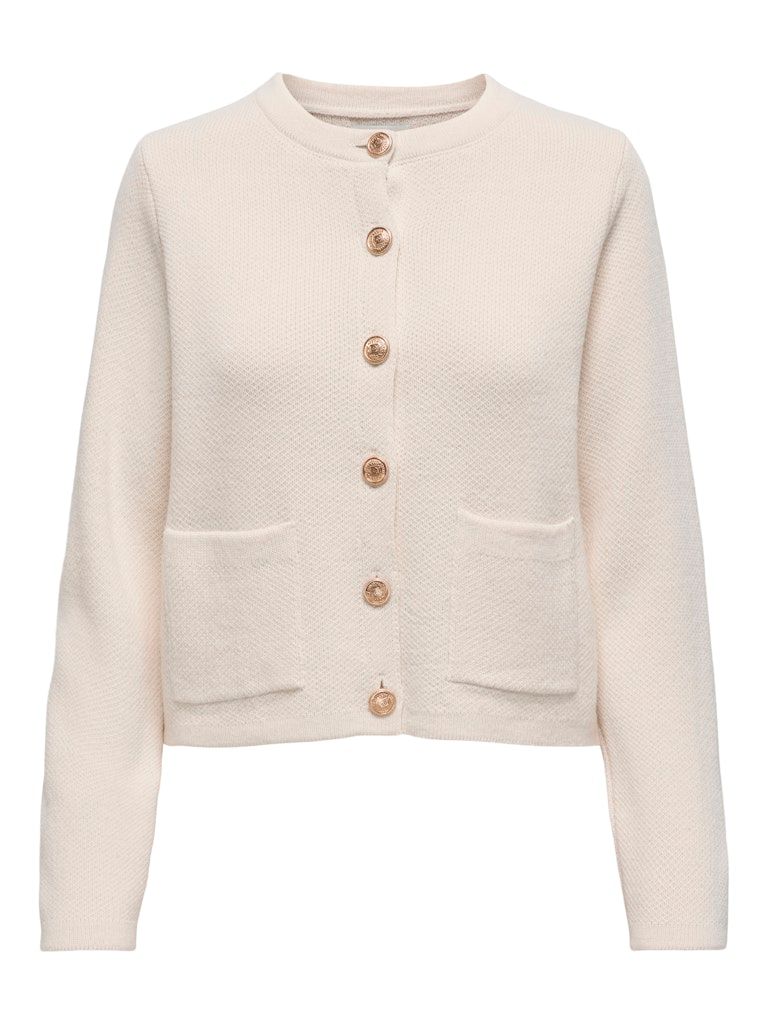 JDYKIM L/S ON BUTTON CARDIGAN KNT NOOS Egret