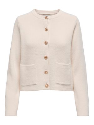 JDYKIM L/S ON BUTTON CARDIGAN KNT NOOS Egret