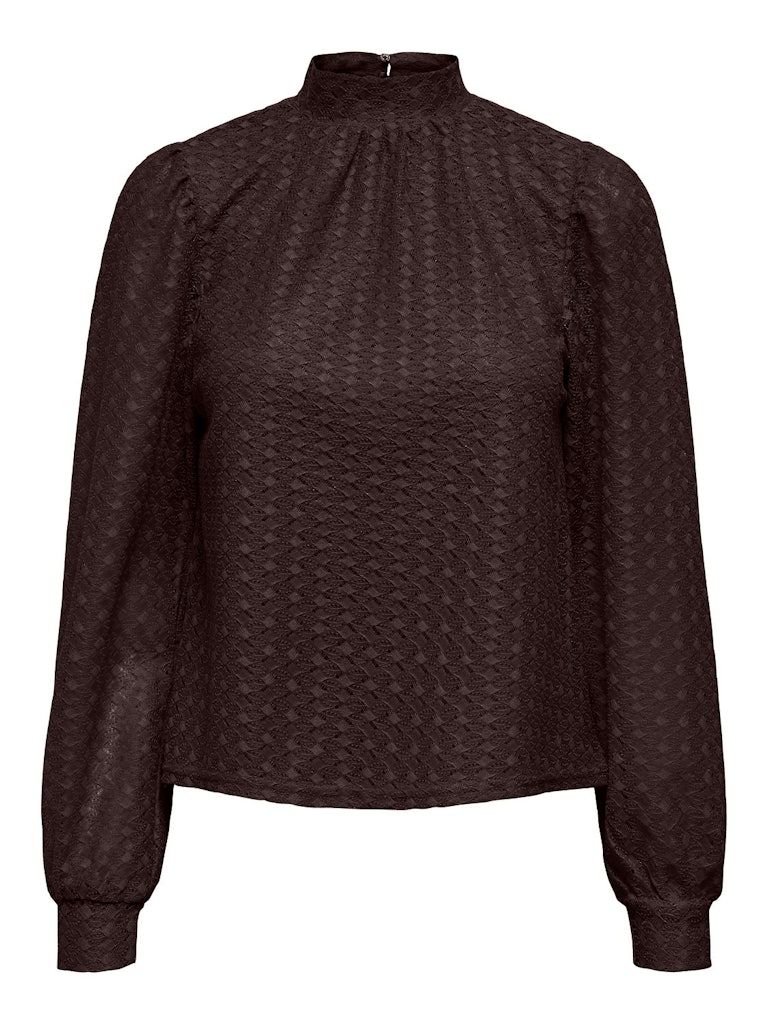 ONLCOLBIE L/S TOP BOX JRS Chocolate Torte