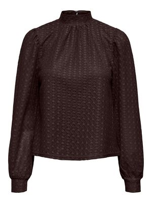 ONLCOLBIE L/S TOP BOX JRS Chocolate Torte