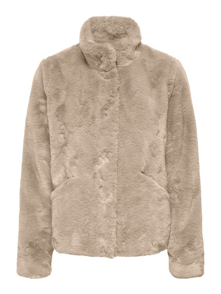 ONLNEWVIDA FAUX FUR JACKET OTW CC Humus