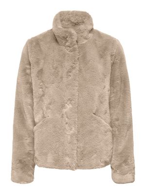 ONLNEWVIDA FAUX FUR JACKET OTW CC Humus