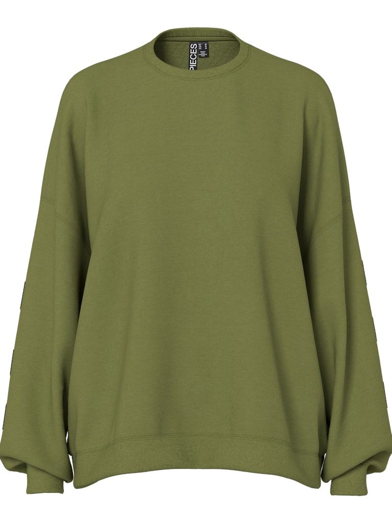 PCFANY LS O-NECK OVERSIZED SWEAT JRS Sphagnum/AMSTERDAM