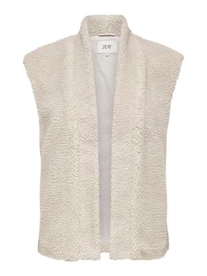 JDYBIRDY LIFE TEDDY OPEN VEST OTW NOOS Pumice Stone